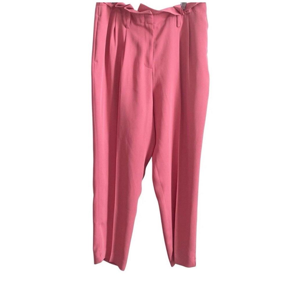 Boden Pants Size 4 Paperbag High Rise Melina Tapered Trouser Pink